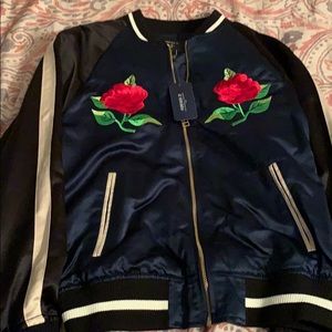 Navy light bomber jacket